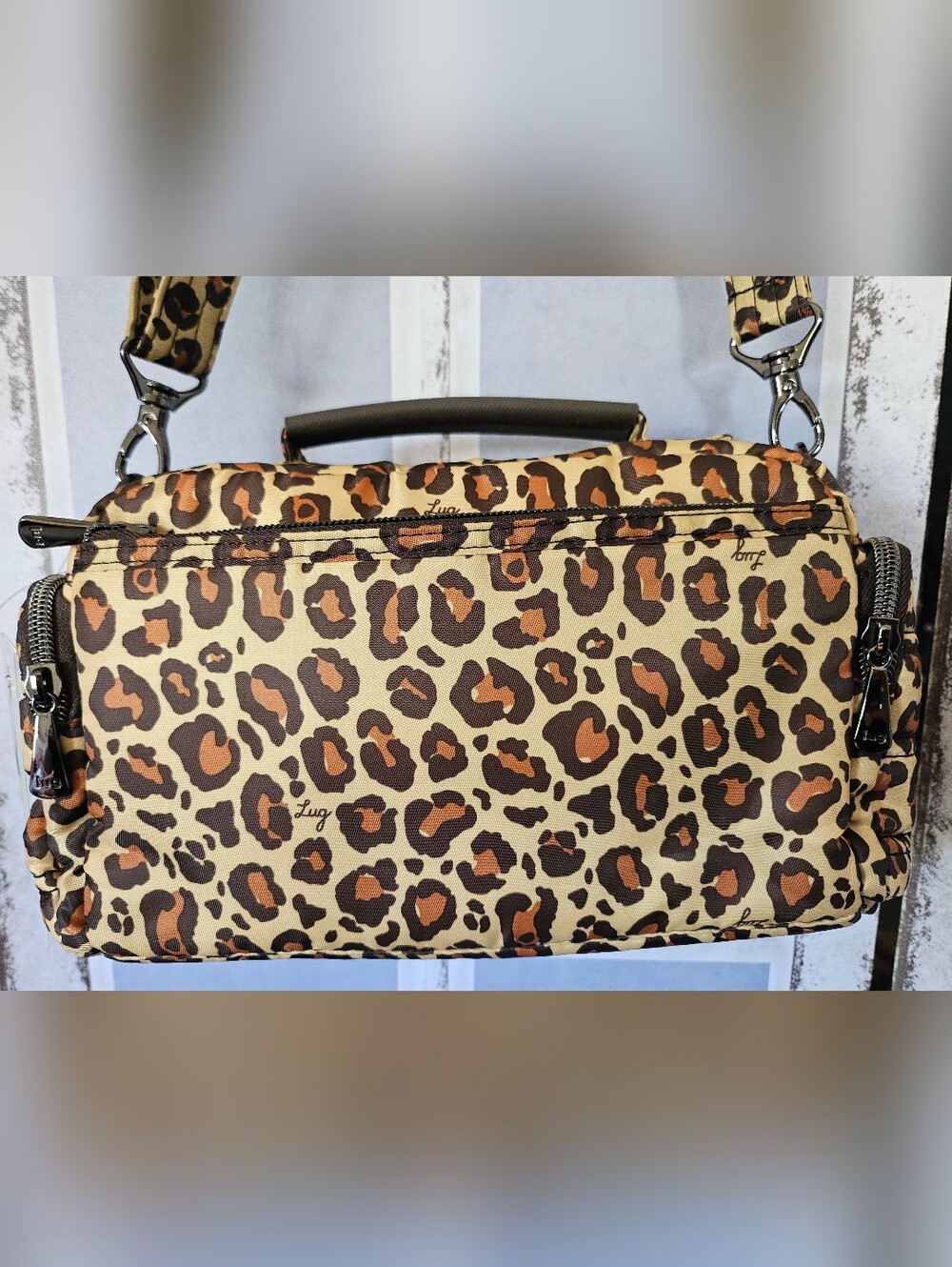 $90 Retail NWT Lug Leopard Trolley Crossbody - Rare, Sold-Out Gem! - Picture 5 of 16